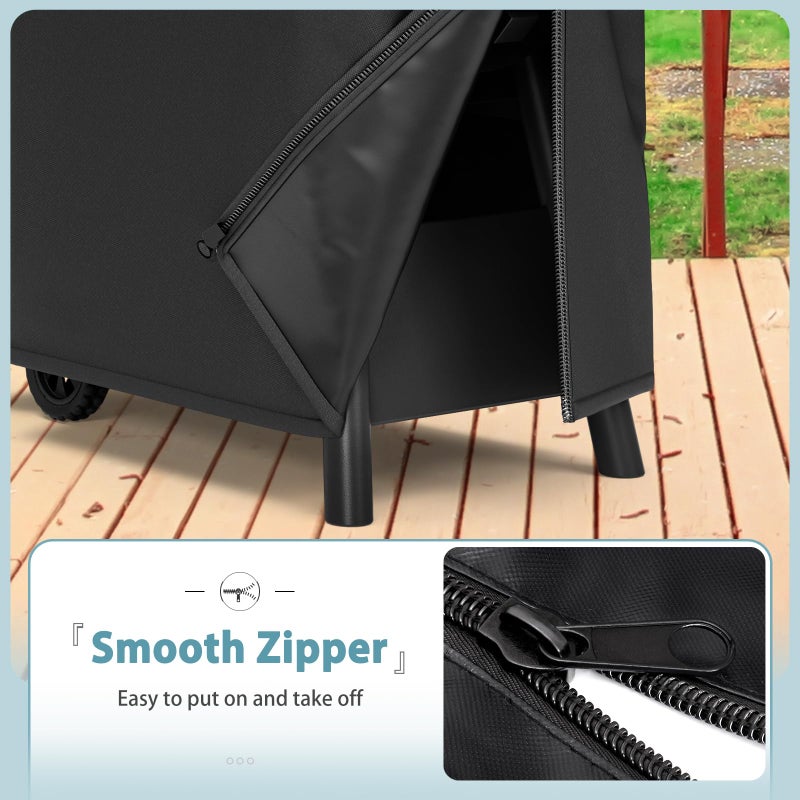 SHINESTAR Upgraded Grill Cover for Traeger Pro Series 575/22, Lil Tex Elite, Eastwood & Waterproof, Special Zipper Design, Easy to Put On and Take Off - Image 3